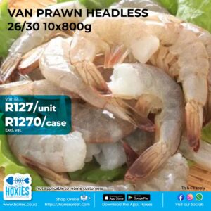 VAN PRAWN HEADLESS 26/30 10X800G