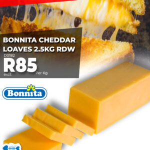 CHEDDAR BONNITA LOAVES 2.5KG RDW
