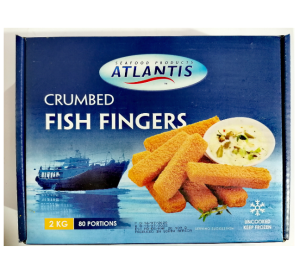 FISH FINGERS 2KG ATLANTIS/BRECO Hoxies