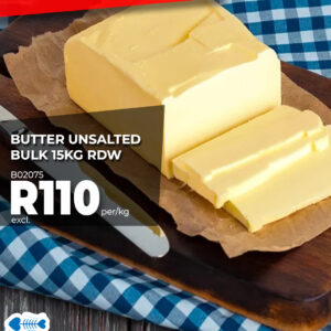 BUTTER UNSALTED BULK 15KG RDW