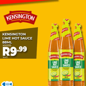 KENSINGTON LIME HOT SAUCE 88ML