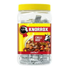 KNORROX STORK CUBES JAR 144'S CHILLI BEEF